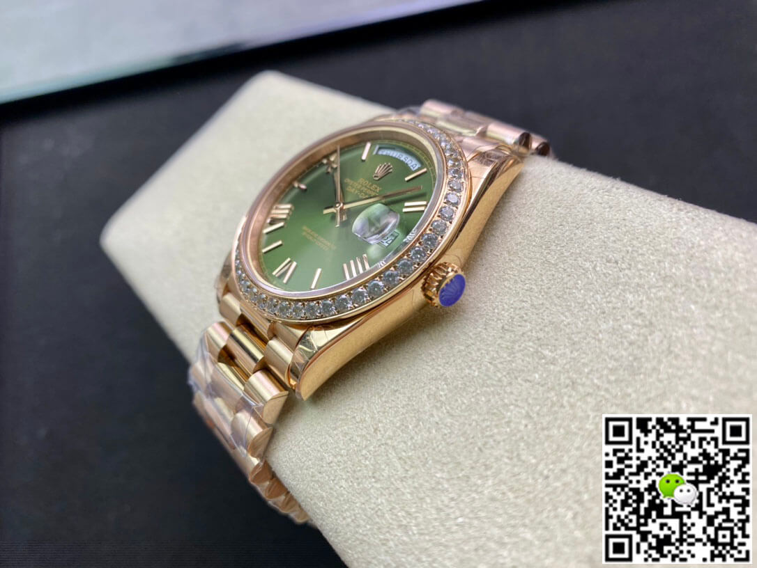 Replica R01ex Day Date M228345RBR-0011 1:1 Best Edition EW Factory Green Dial