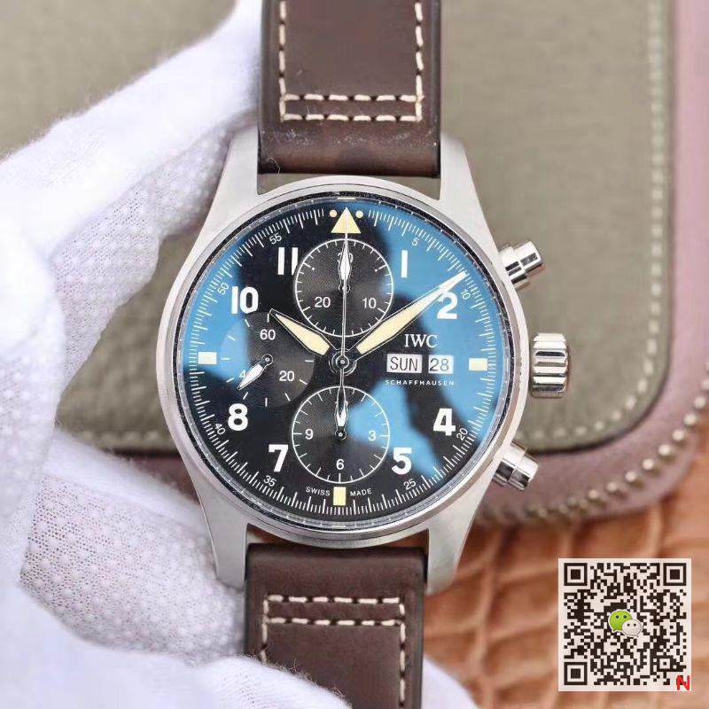 Replica IWC Pilot IW387903 2019 New Spitfire Chronograph ZF Factory 1:1 Best Edition Stainless Steel Case Swiss ETA7750