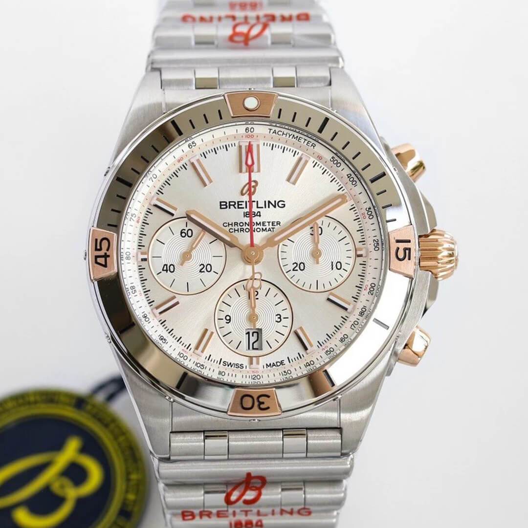 Replica Breitling Chronomat IB0134101G1A1 1:1 Best Edition GF Factory White Dial