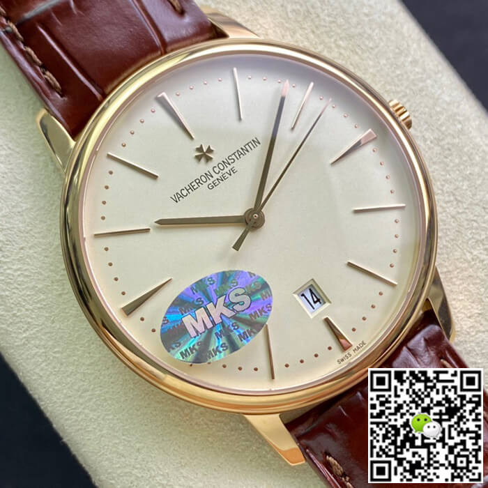 Vacheron C0nstan1n Replica Patrimony 85180/000J-9231 1:1 Best Edition MKS Factory Silvery White Dial