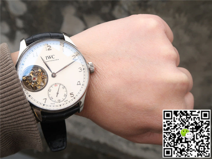Replica IWC Portuguese Tourbillon 1:1 Best Edition ZF Factory White Dial