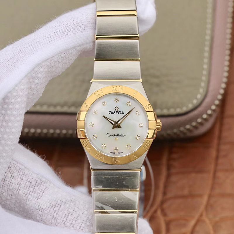 Replica 0me*ga Constellation 27mm Quartz Ladies 1371.71.00 TW Factory 1:1 Best Edition Swiss Eta Quartz 1376