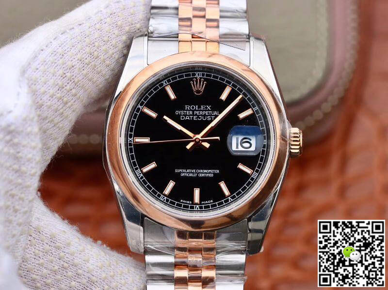 Replica R01ex Datejust 36MM 126201 1:1 Best Edition Swiss ETA3135 Black Dial