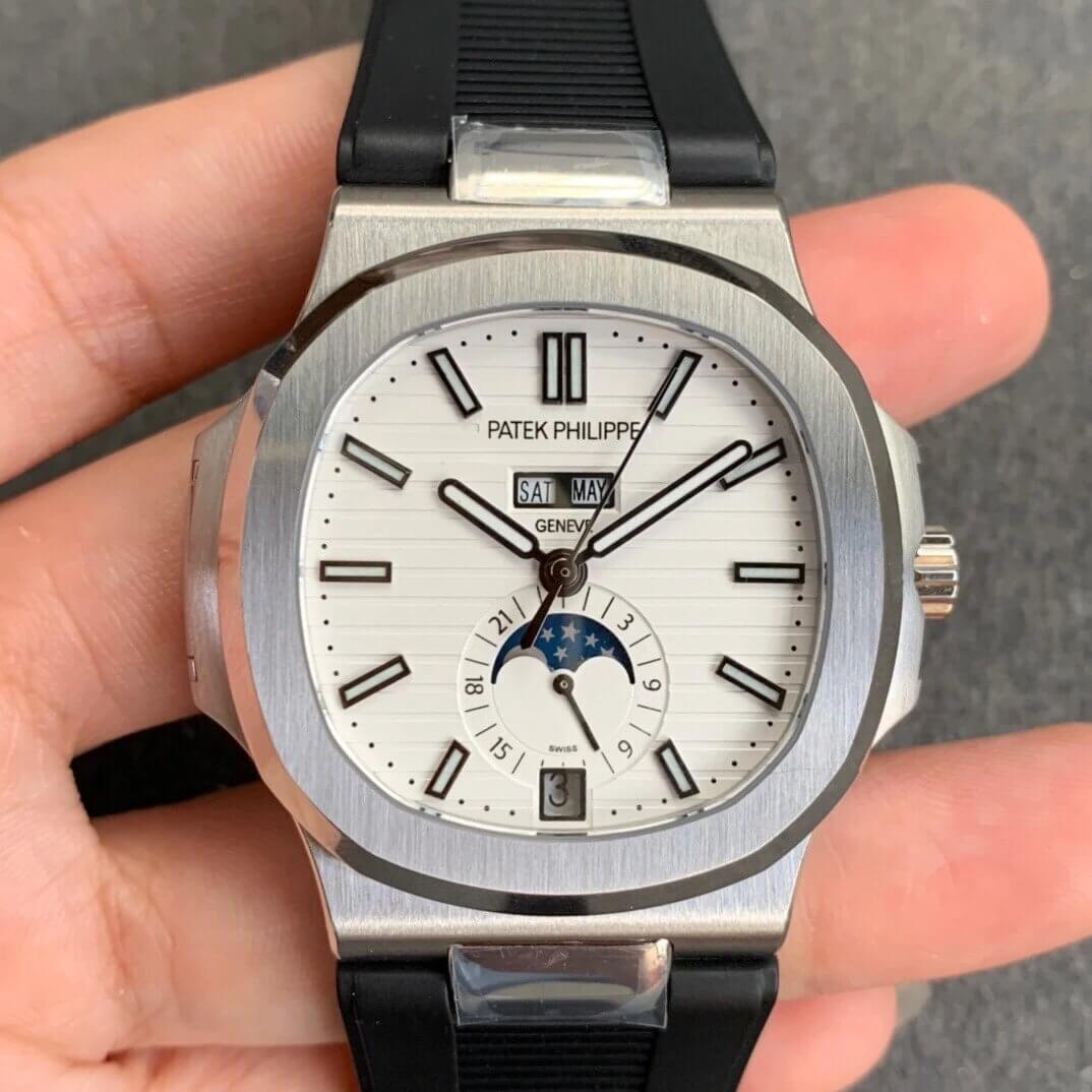 Replica Pat*k Phi1i*pe Nautilus 5726 1:1 Best Edition GR Factory V2 Black Rubber Strap