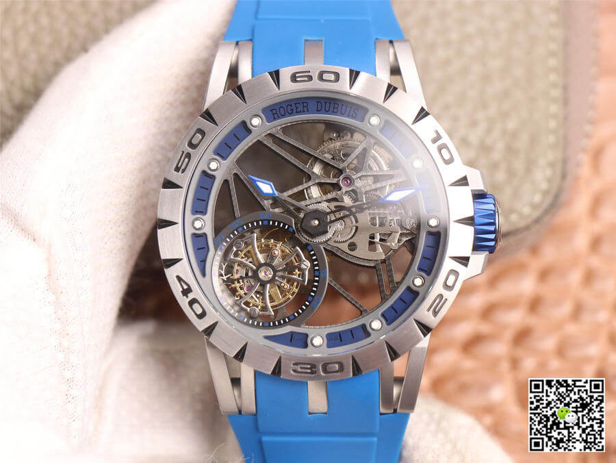 Replica Roger Dubuis Excalibur Spidr RDDBEX0479 1:1 Best Edition JB Factory Tourbillon Skeleton Dial