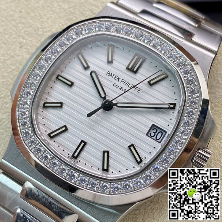 Replica Pat*k Phi1i*pe Nautilus 5713/1G-010 1:1 Best Edition PPF Factory V4 White Dial Swiss ETA324