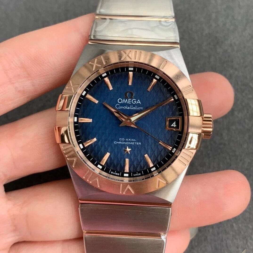 Replica 0me*ga Constellation 123.20.38.21.03.001 1:1 Best Edition VS Factory Blue Dial