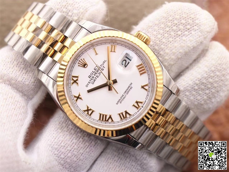 Replica R01ex Datejust M126233-0029 1:1 Best Edition White Dial
