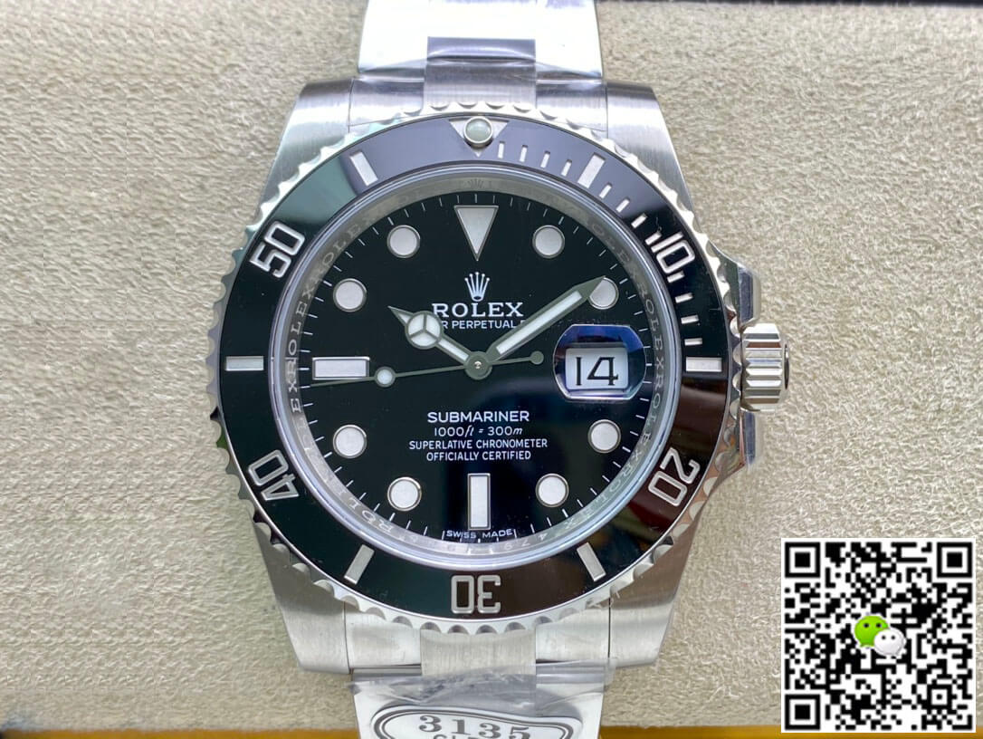 R01ex Submariner Replica 116610LN-97200 1:1 Best Edition Clean Factory V4 Black Bezel