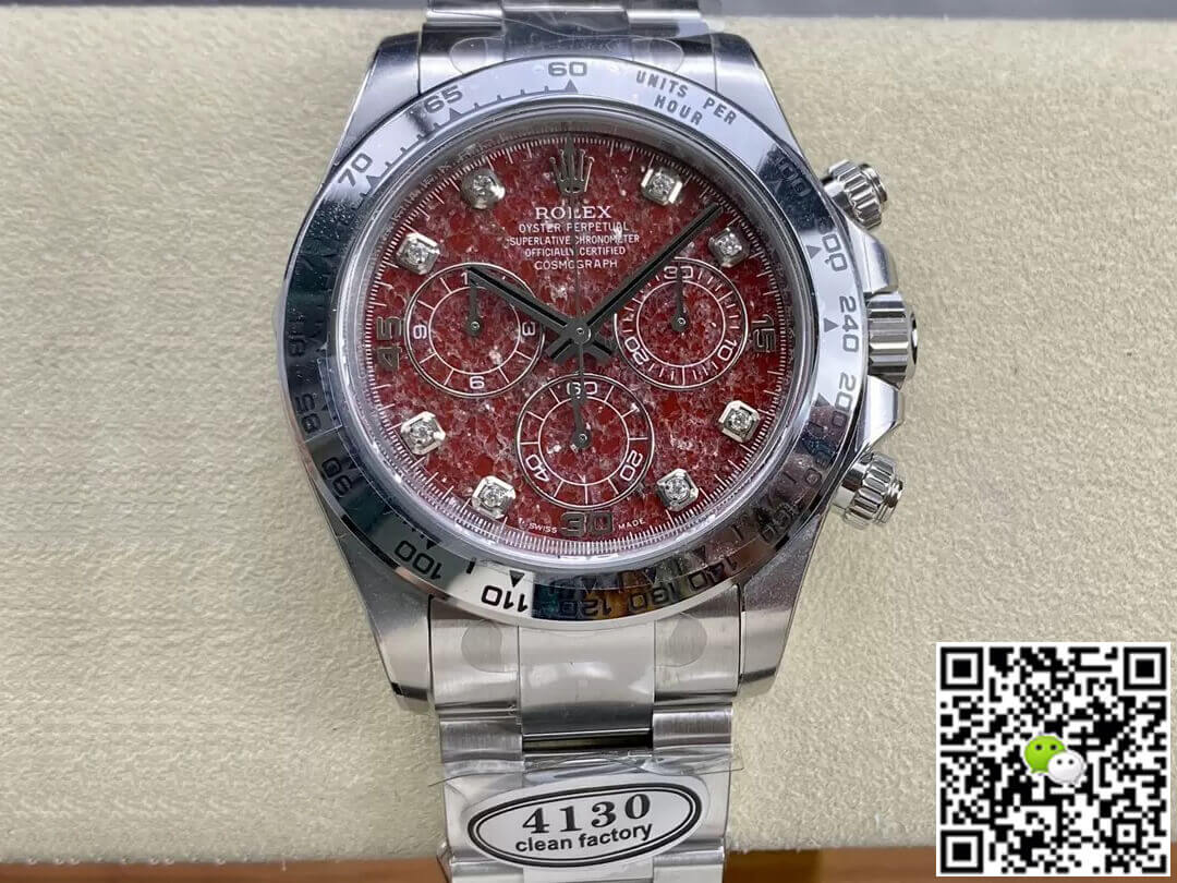 Replica R01ex Cosmograph Daytona 116589 1:1 Best Edition Clean Factory Pomegranate Dial