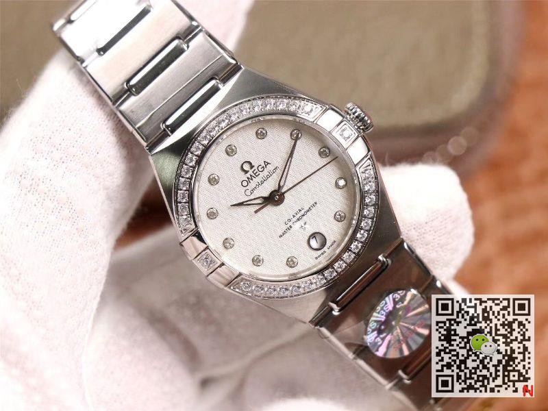 Replica 0me*ga Constellation 131.15.29.20.52.001 1:1 Best Edition 3S Factory V5 Silver D1am0nd Bezel Swiss NH05