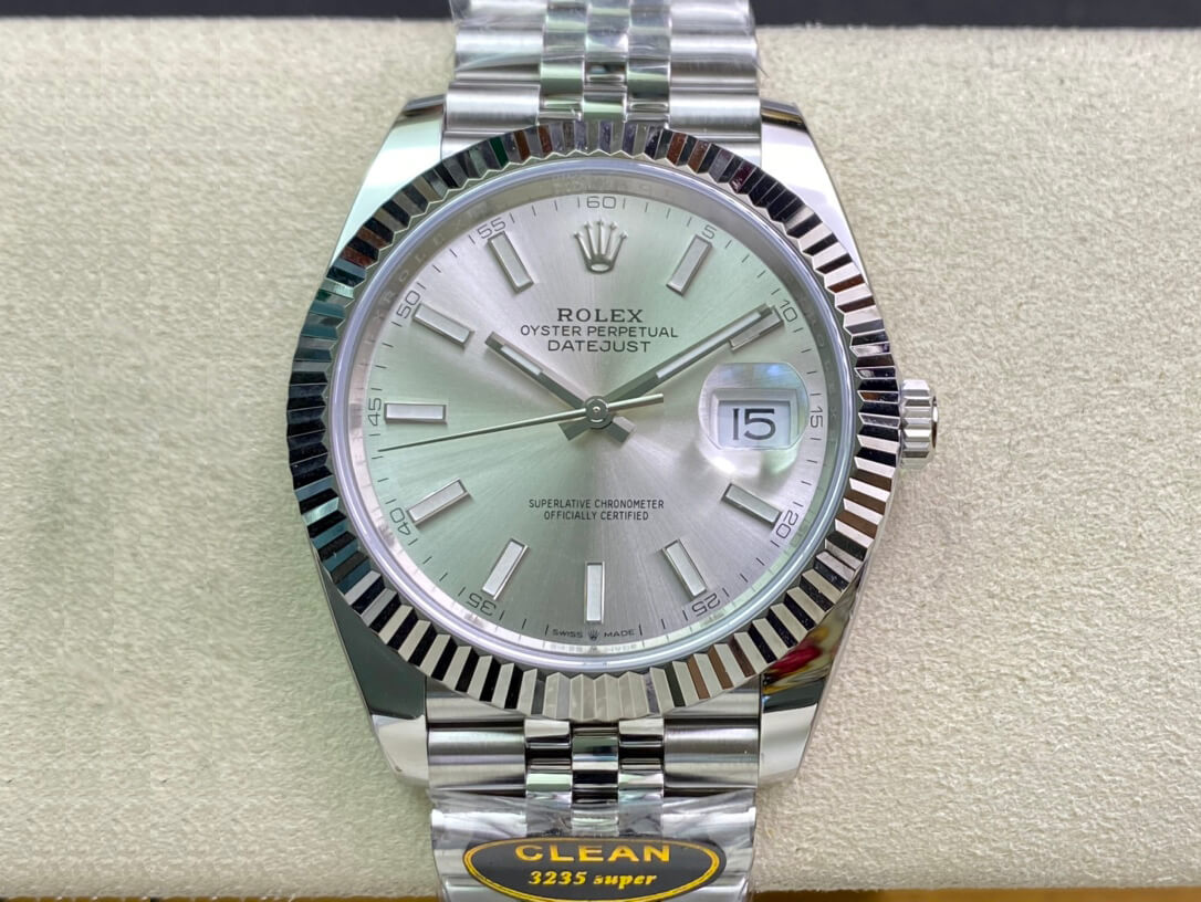 Replica R01ex Datejust M126334-0004 1:1 Best Edition Clean Factory Silver Dial