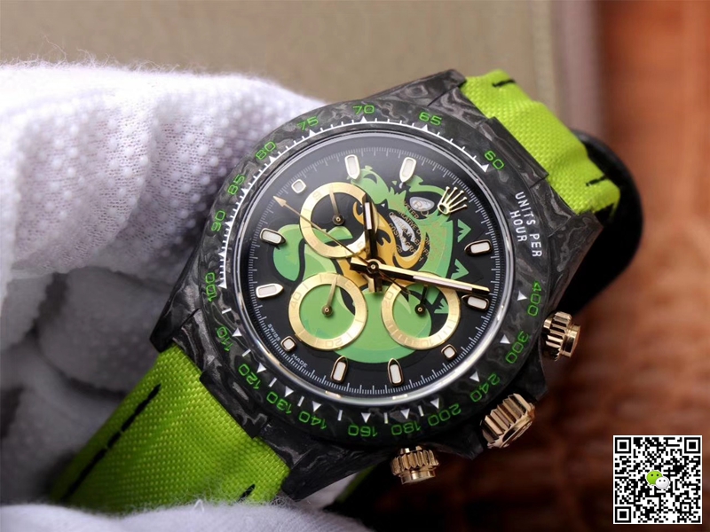 R01ex Daytona Replica Cosmos Green Exploded Dragon 1:1 Best Edition WWF Factory Swiss ETA7750