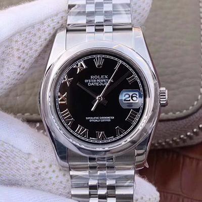 R01ex Dupe Datejust 36mm 116234 1:1 Best Edition Swiss ETA3135 Black Dial