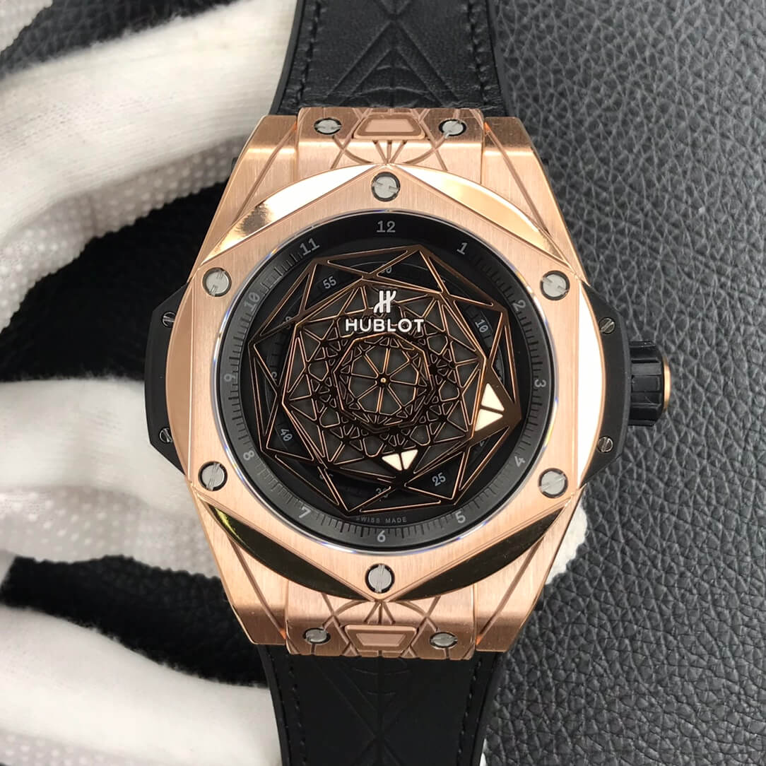 Replica Hublot Big Bang 415.OX.1118.VR.MXM17 1:1 Best Edition WWF Factory Gold Dial