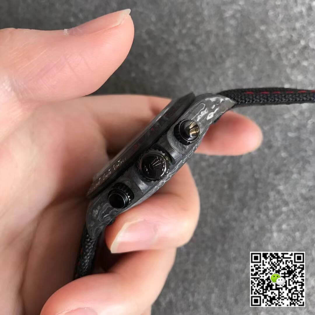 Replica R01ex Daytona Cosmograph Carbon Fiber Diw Customized Version 1:1 Best Edition Noob Factory Black Dial