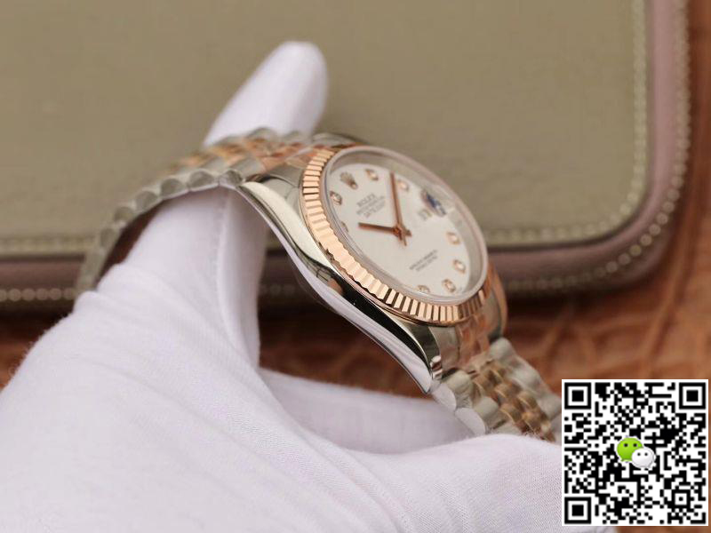 Replica R01ex Date-Just 36mm Stainless Steel Two Tone 1:1 Best Edition 18K Gold Wrapped Swiss ETA3135