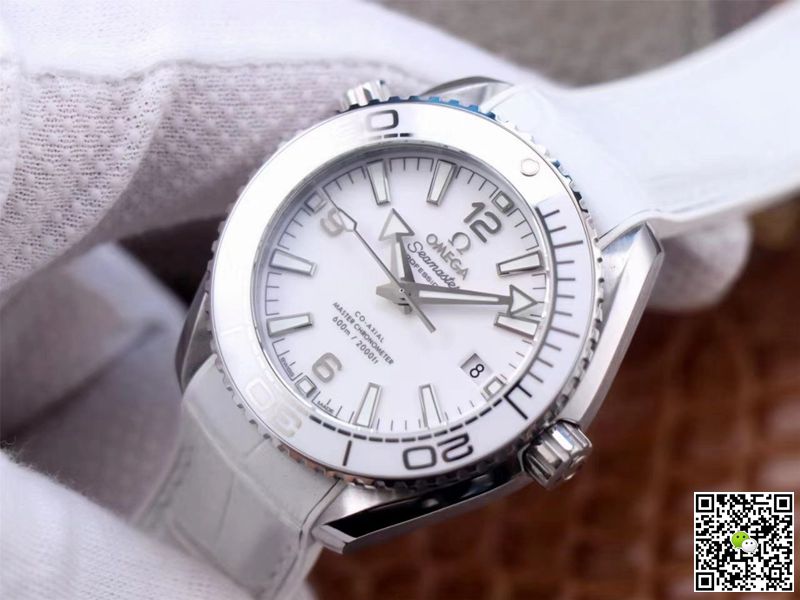 Replica 0me*ga Seamaster 215.33.40.20.04.001 Planet Ocean 600M 1:1 Best Edition VS Factory White Dial Swiss ETA8800