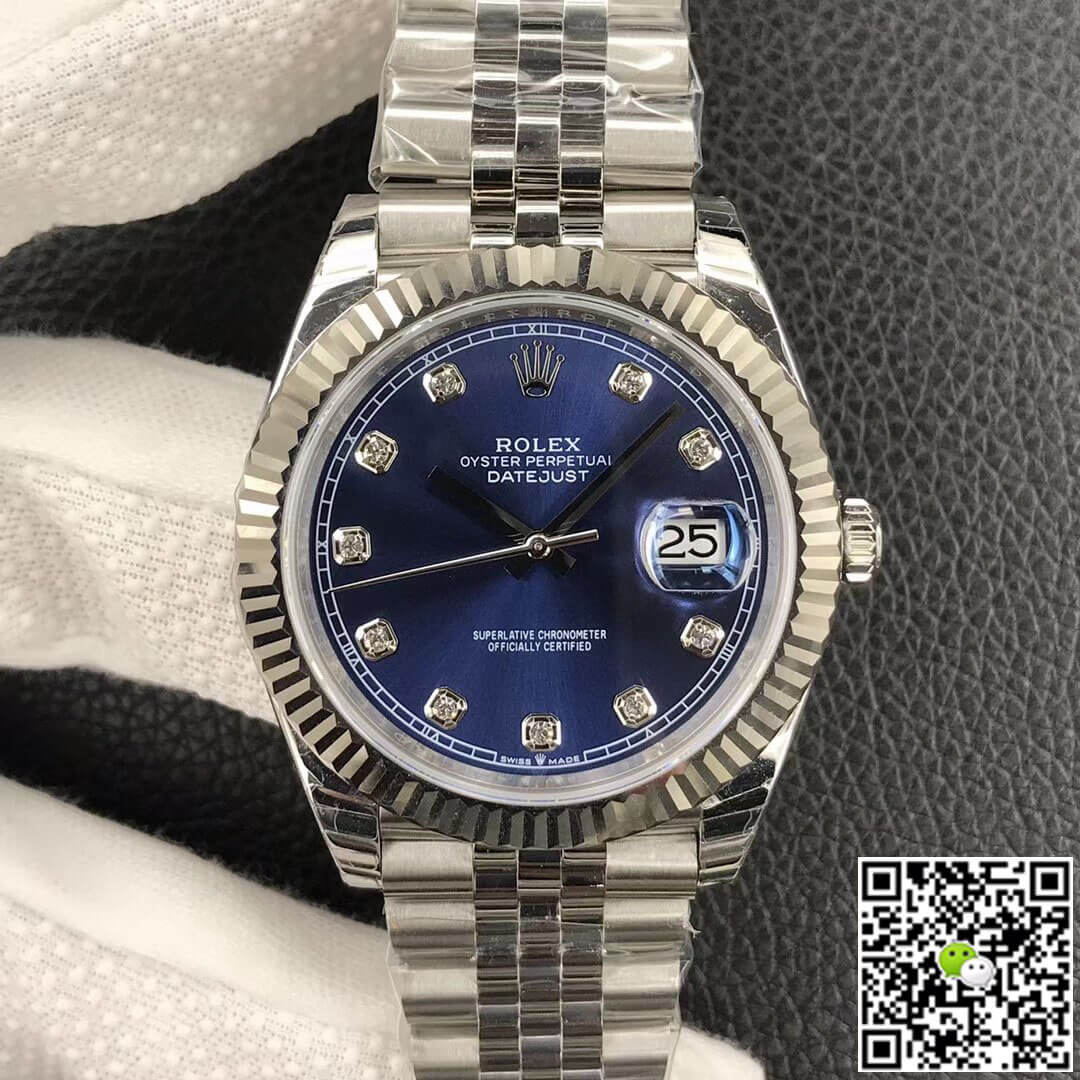 Replica R01ex Datejust M126234-0037 1:1 Best Edition EW Factory Blue Dial