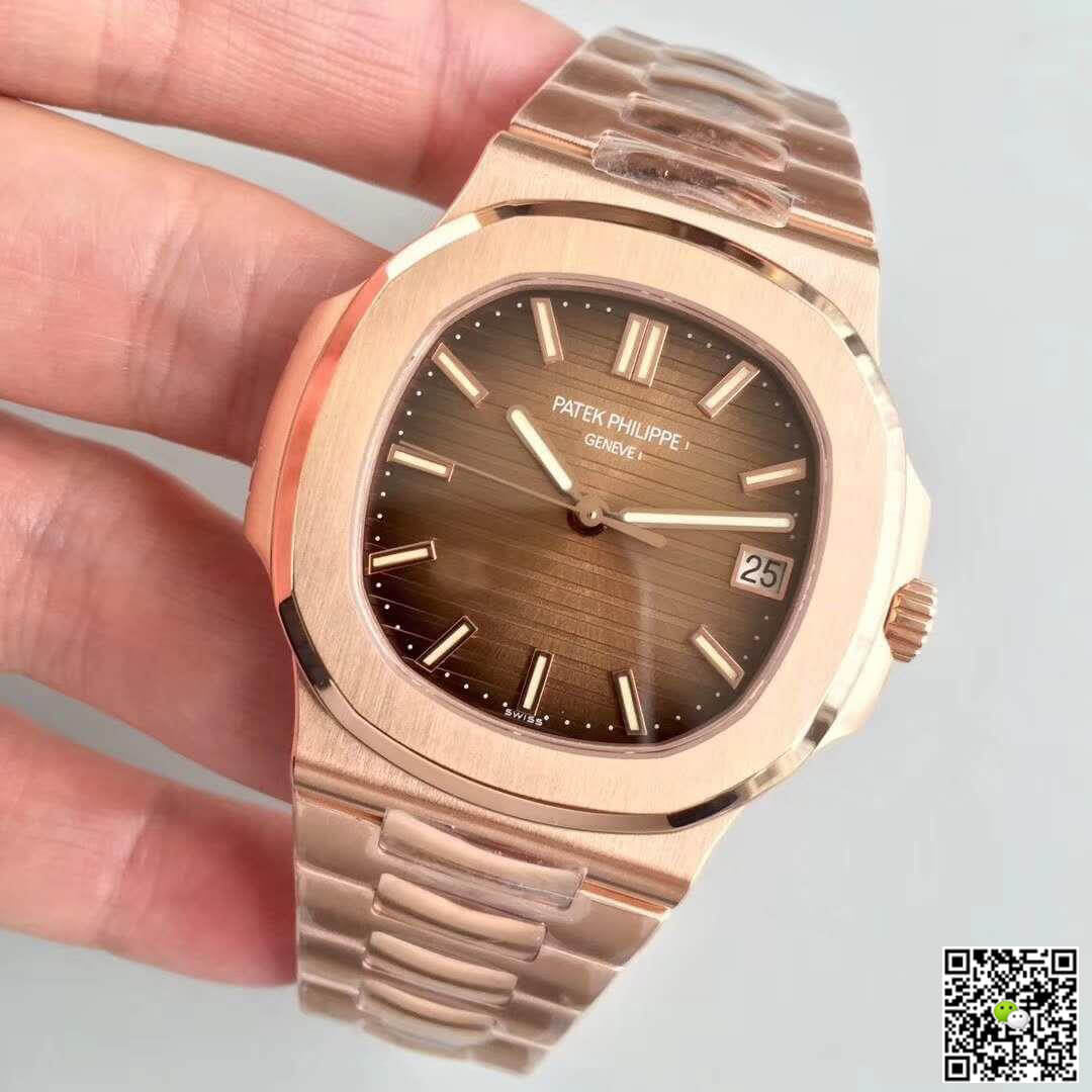 Pat*k Phi1i*pe Replica Nautilus 5711/1R-001 PF Factory 1:1 Best Edition Swiss ETA324 Brown Textured Dial
