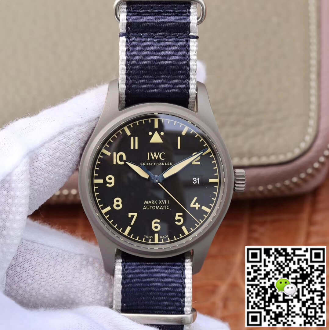 Replica IWC Pilot IW327006 1:1 Best Edition M+ Factory Blue Strap