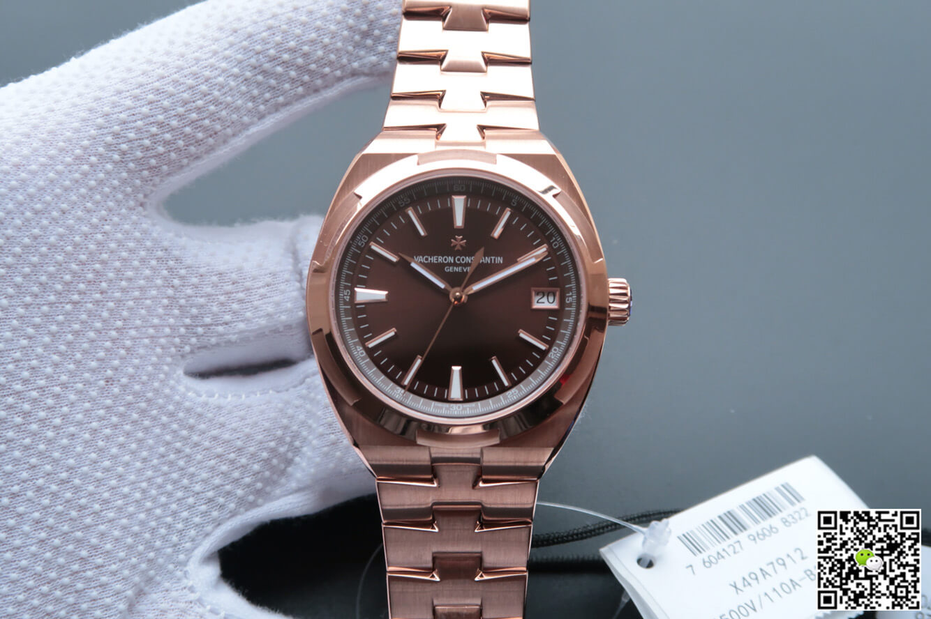 Replica Vacheron C0nstan1n Overseas 4500V 1:1 Best Edition 8F Factory Rose Gold