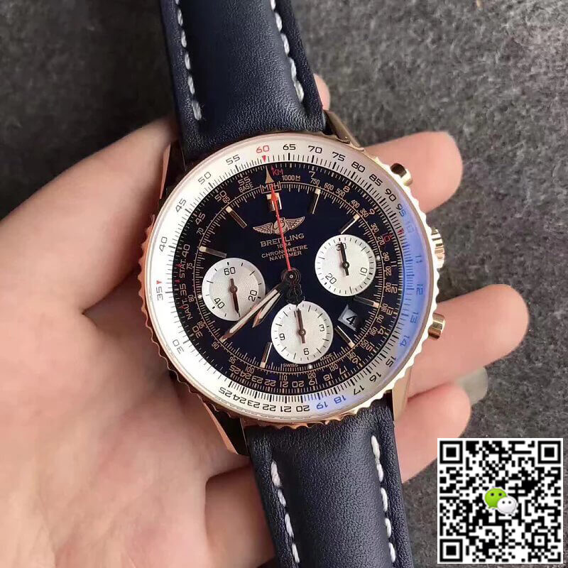 Replica Breitling Navitimer 01 RB012012 1:1 Best Edition  JF Factory Blue Strap