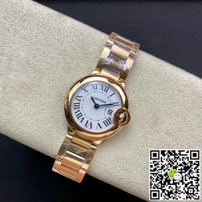 Replica Ballon Bleu De Ca*t1er 28MM WGBB0007 1:1 Best Edition V6 Factory White Dial