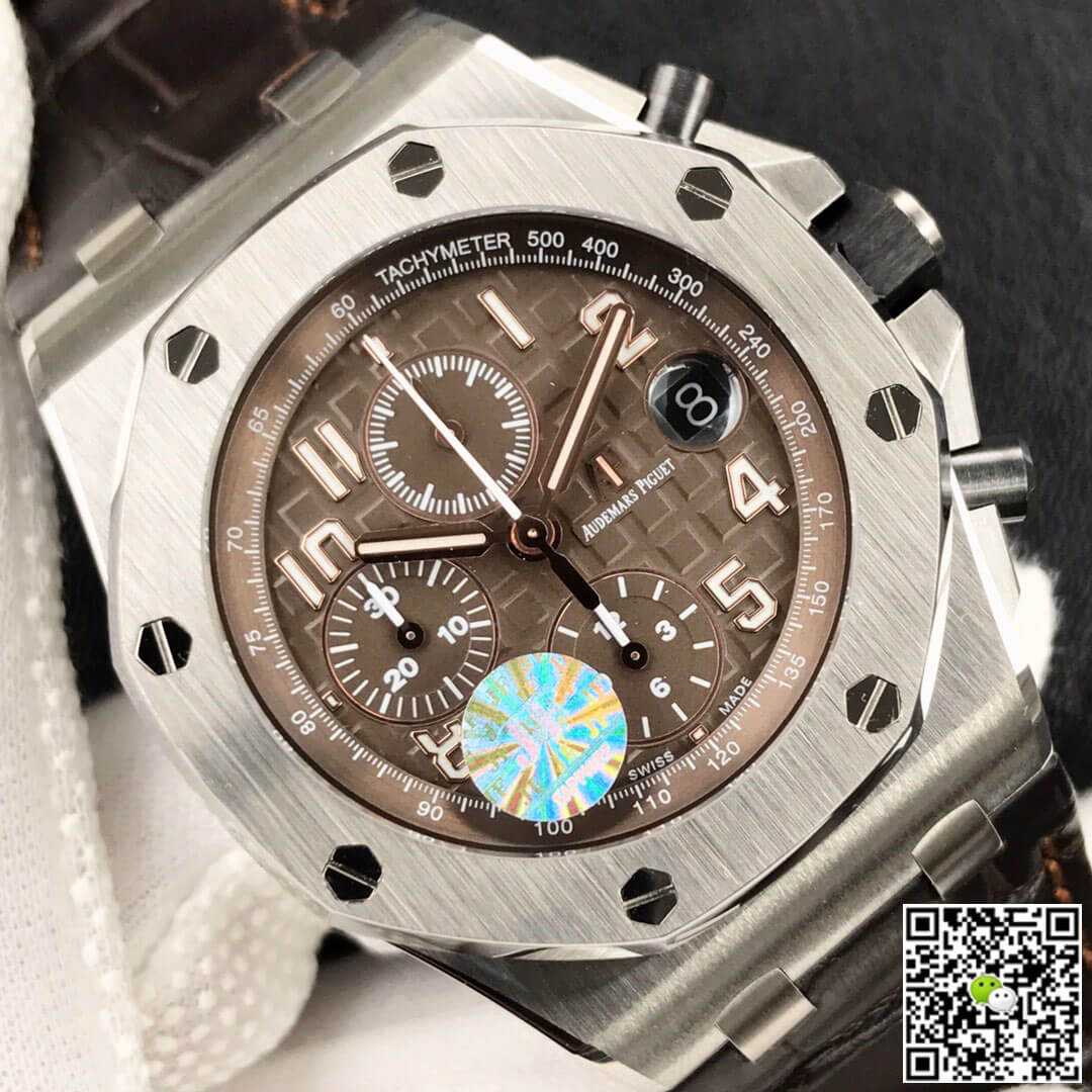 Replica Audemars P1g*et Royal Oak Offshore 26470ST.OO.A820CR.01 1:1 Best Edition JF Factory Brown Dial