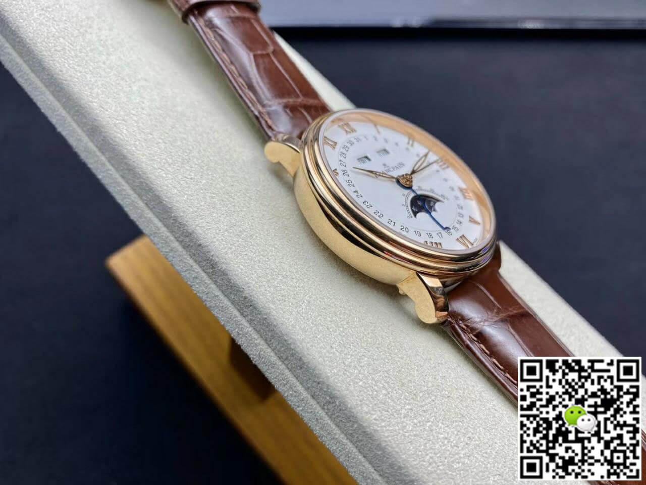 Replica Blancpain Villeret 6654-3642-55B 1:1 Best Edition OM Factory V3 Leather Strap