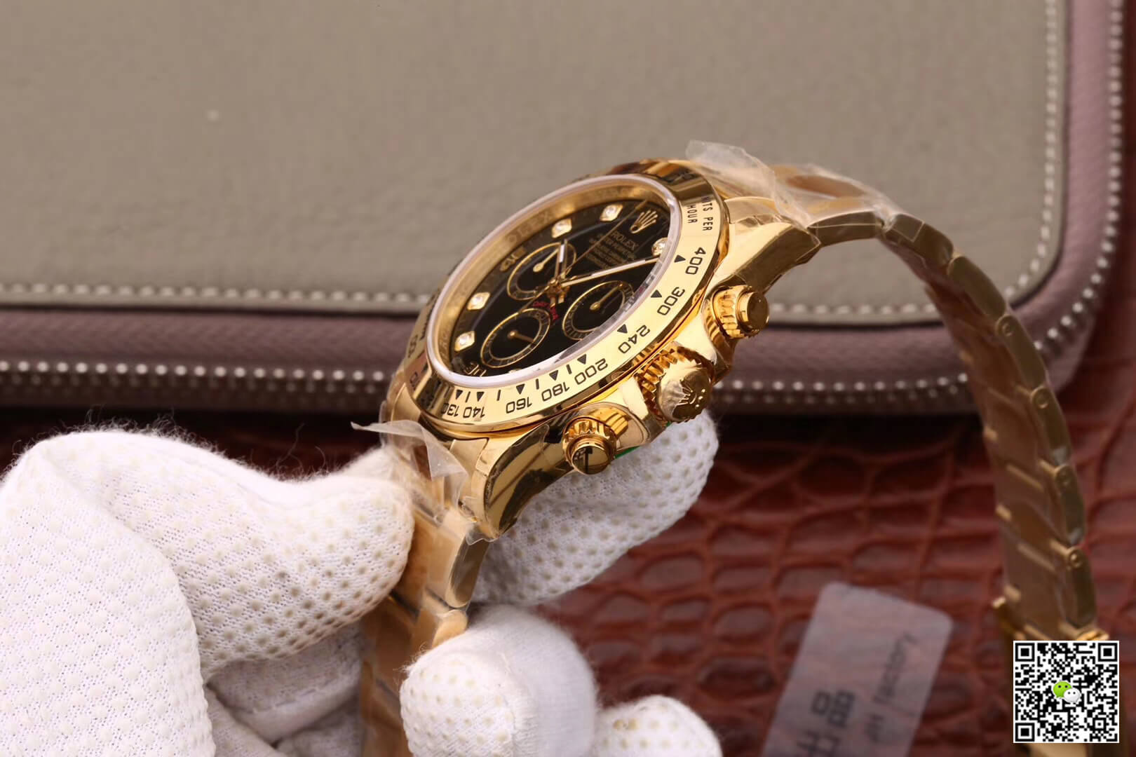 Replica R01ex Daytona Cosmograph M116508-0008 1:1 Best Edition JH Factory Yellow Gold D1am0nds Dial