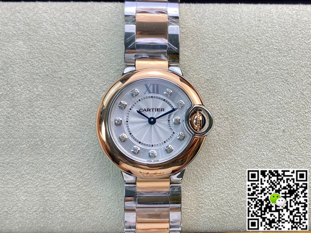 Replica Ballon Bleu De Ca*t1er 28MM W3BB0005 1:1 Best Edition V6 Factory D1am0nd Dial