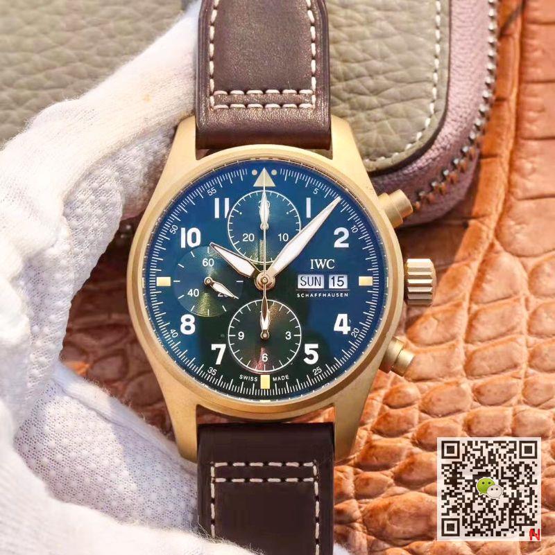 Replica IWC Pilot IW387902 Spitfire Chronograph ZF Factory 1:1 Best Edition Bronze Case Swiss ETA7750