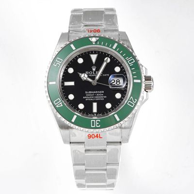 R01ex Submariner Replica Date M126610LV-0002 41MM 1:1 Best Edition ROF Factory Black Dial Swiss ETA2824
