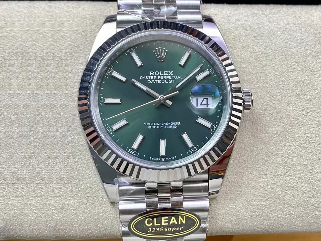 Replica R01ex Datejust M126334-0027 1:1 Best Edition Clean Factory Mint Green Dial
