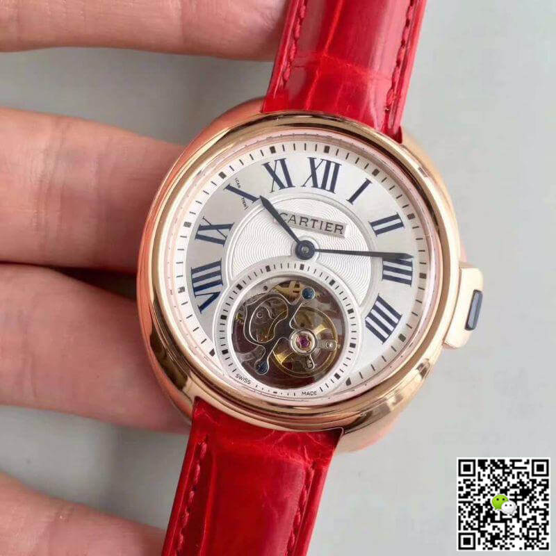 Replica Drive De Ca*t1er Tourbillon W4100013 1:1 Best Edition Swiss Tourbillon White Dial