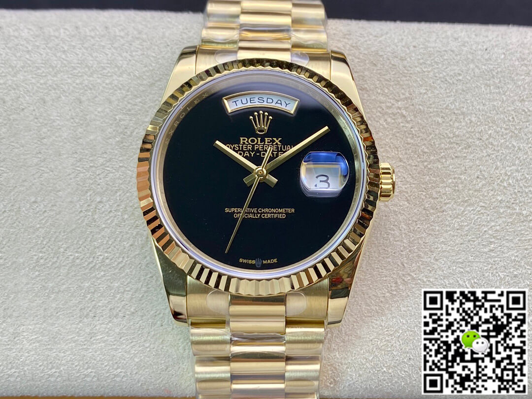 Replica R01ex Day Date 36MM 1:1 Best Edition BP Factory Double Calendar Dial