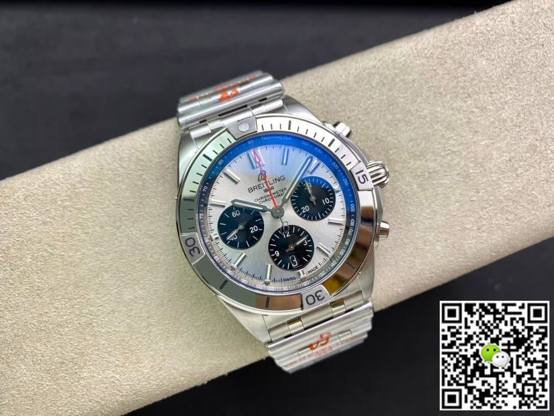 Replica Breitling Chronomat AB0134101G1A1 1:1 Best Edition GF Factory White Dial