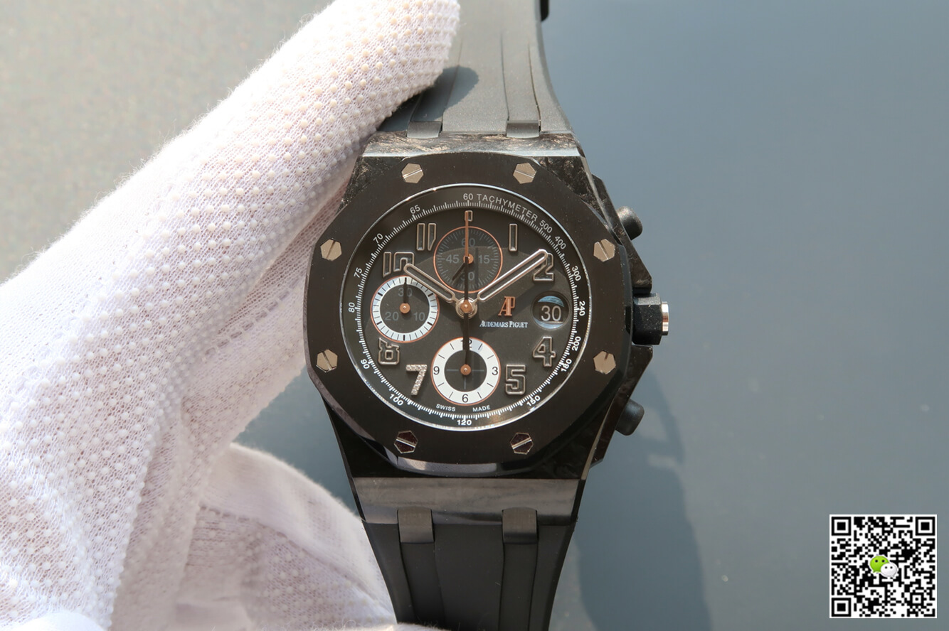Replica Audemars P1g*et Royal Oak Offshore 26205AU.OO.D002CR.01 1:1 Best Edition JF Factory Carbon Fiber