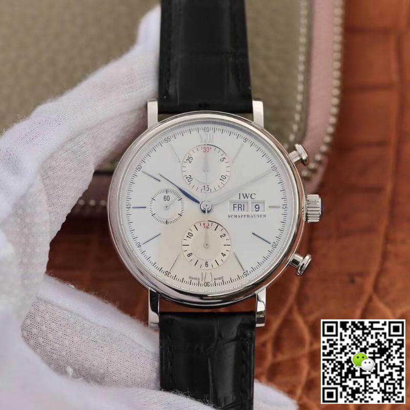 Replica IWC Portofino Chronograph 42mm Multi-function IW391022 ZF Factory 1:1 Best Edition Swiss ETA7750 Silver Marker and Pointers