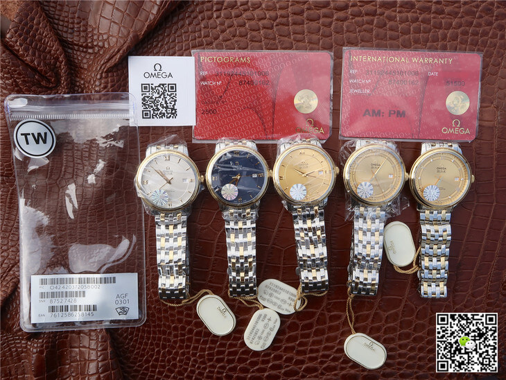 Replica 0me*ga De Ville 424.20.37.20.03.001 1:1 Best Edition TW Factory Yellow Gold