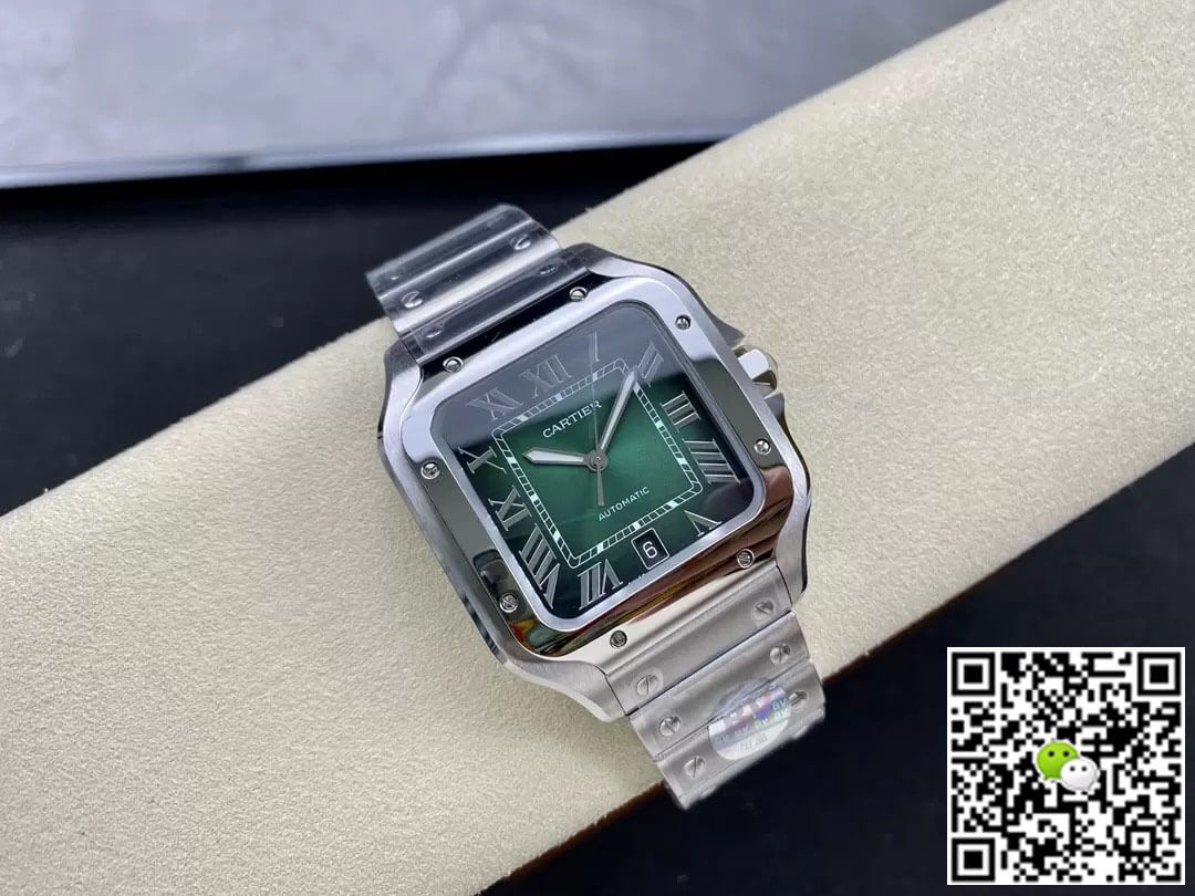 Replica Ca*t1er De Santos WSSA0062 1:1 Best Edition BV Factory Green Dial