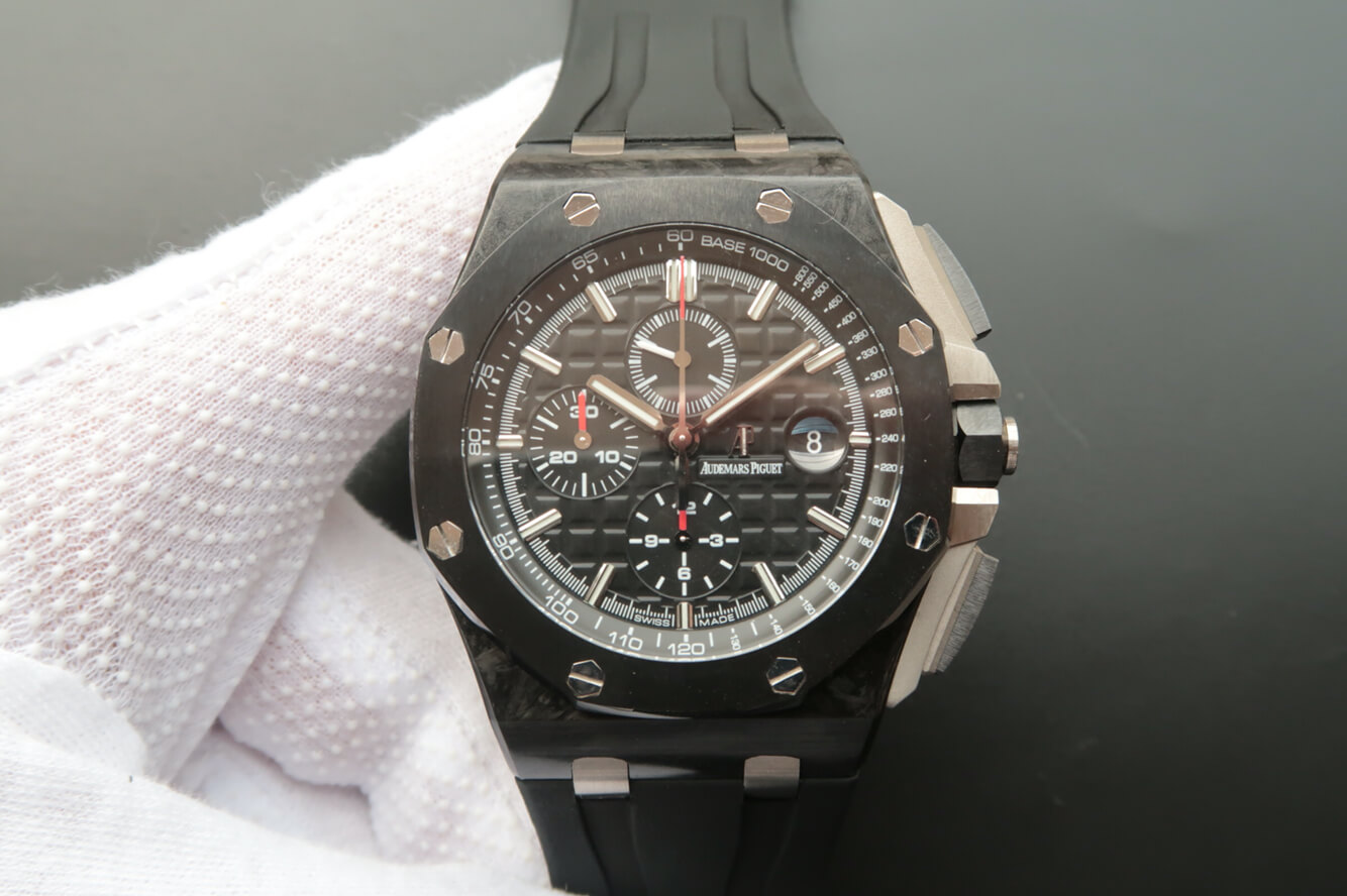 Replica Audemars P1g*et Royal Oak Offshore 26400AU.OO.A002CA.01 1:1 Best Edition JF Factory Black Dial