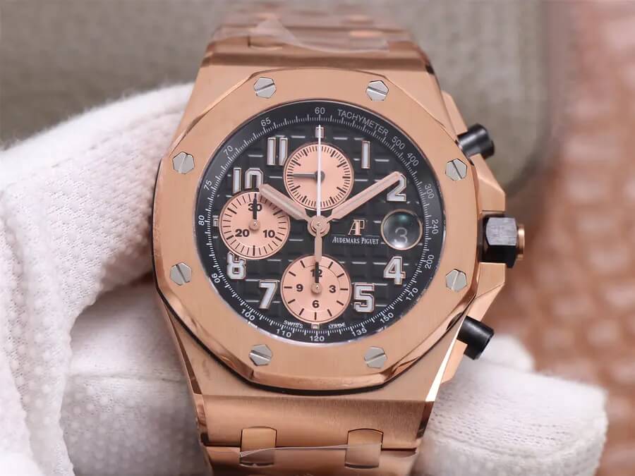 Replica Audemars P1g*et Royal Oak Offshore 26470O 1:1 Best Edition JF Factory Black Dial