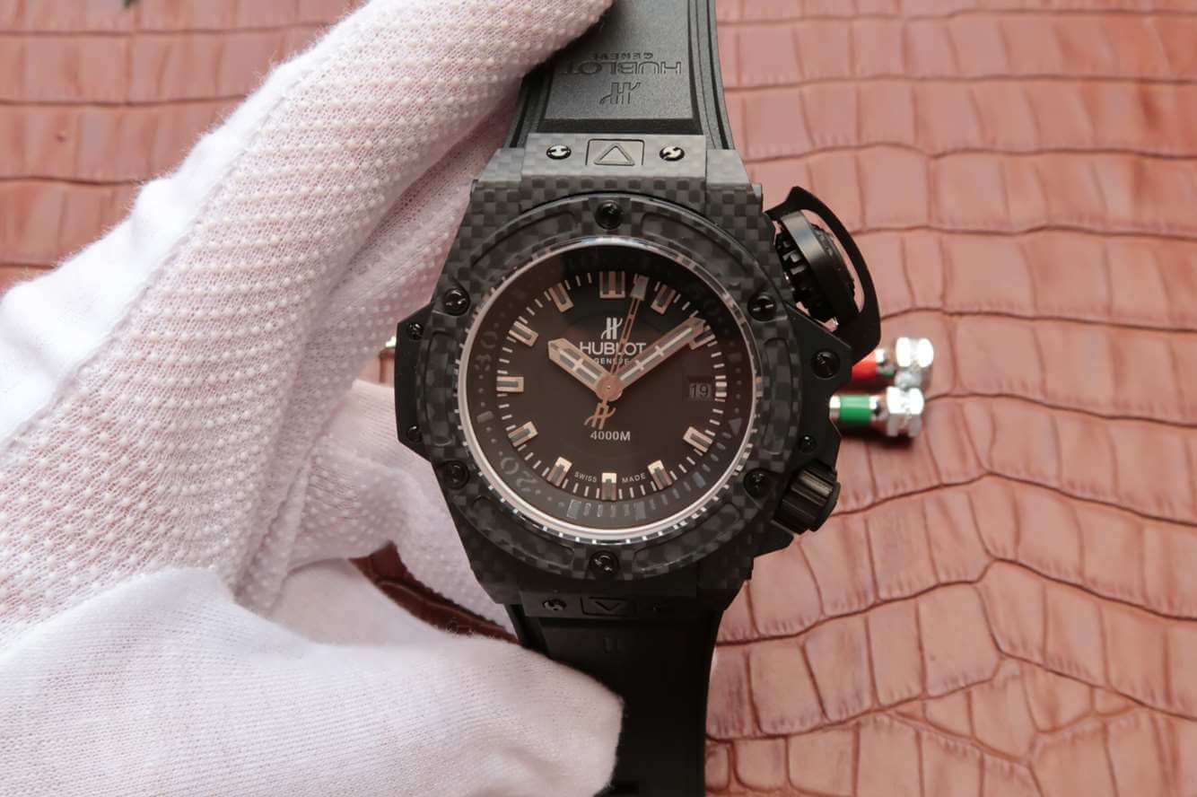 Hublot Replica King Power Oceanographic 4000M 731.QX.1140.RX 1:1 Best Edition V6 Factory Forged Carbon Fiber