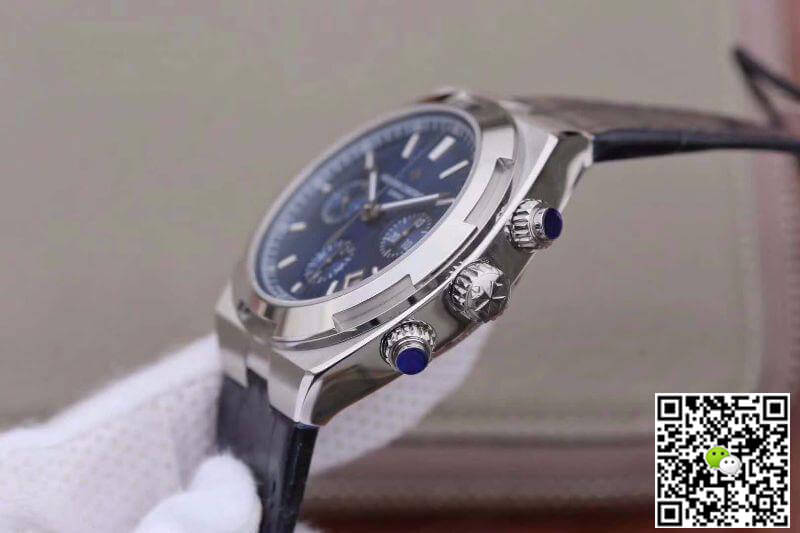 Vacheron C0nstan1n Replica Overseas 5500V/110A-B148 8F Factory 1:1 Best Edition Swiss ETA7750 Blue Dial