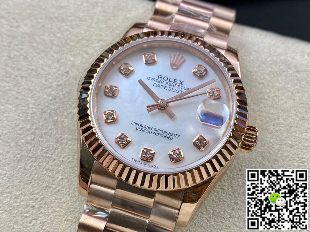 Replica R01ex Datejust M278275-0009 31MM 1:1 Best Edition EW Factory Rose Gold