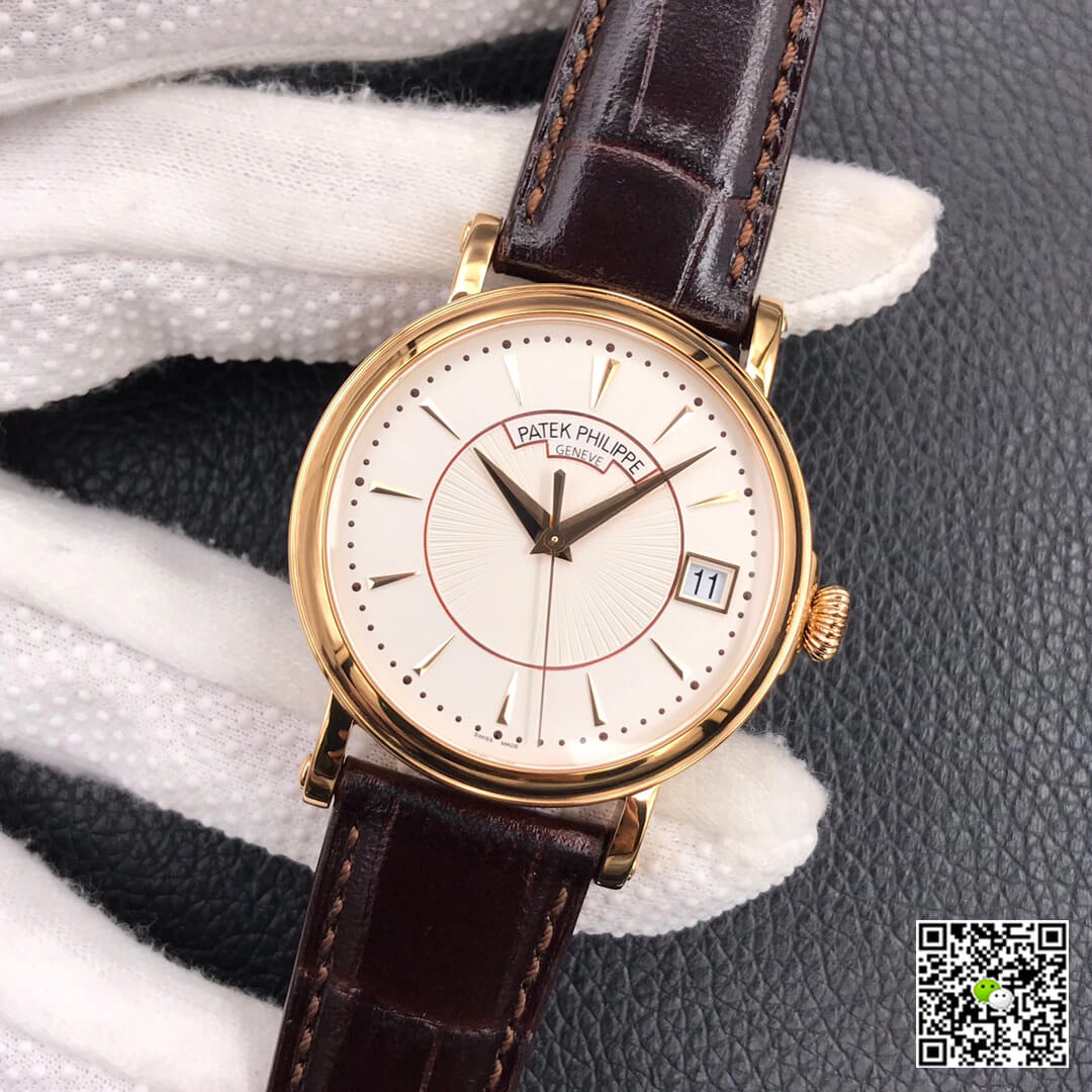 Replica Pat*k Phi1i*pe Calatrava 5153J-001 1:1 Best Edition ZF Factory White Dial Rose Gold