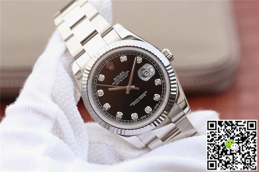 Replica R01ex Datejust M126334-0011 1:1 Best Edition EW Factory Black Dial