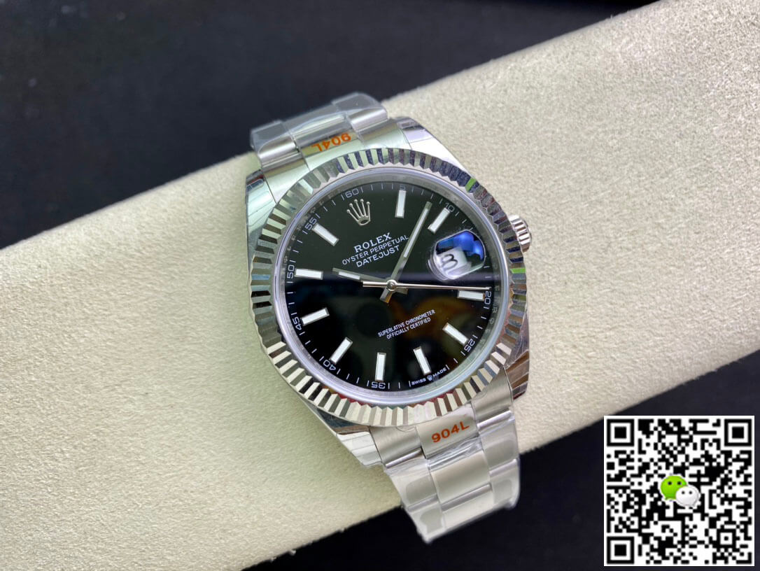 Replica R01ex Datejust M126334-0017 1:1 Best Edition EW Factory Black Dial